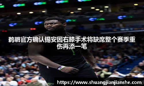 鹈鹕官方确认锡安因右膝手术将缺席整个赛季重伤再添一笔